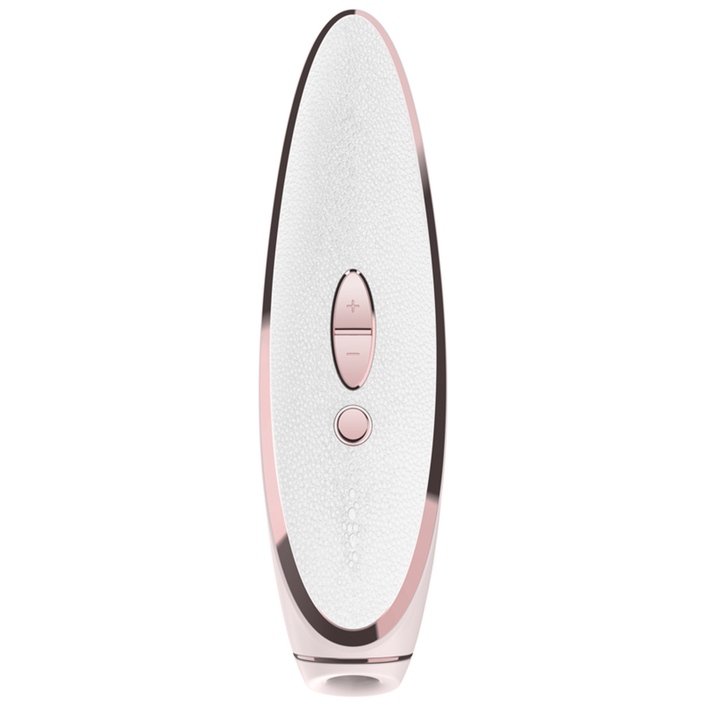 SATISFYER Luxury Air Pulse Stimulator + Vibrator -  Prêt-à-porter White and Rose Gold