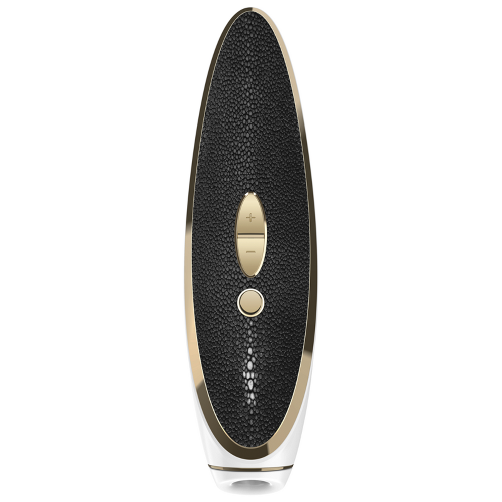 SATISFYER Luxury Air Pulse Stimulator + Vibrator - Haute Couture - Black and Gold