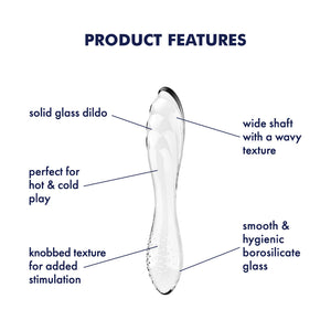 Consolador de cristal SATISFYER Dazzling Crystal 1 - Transparente