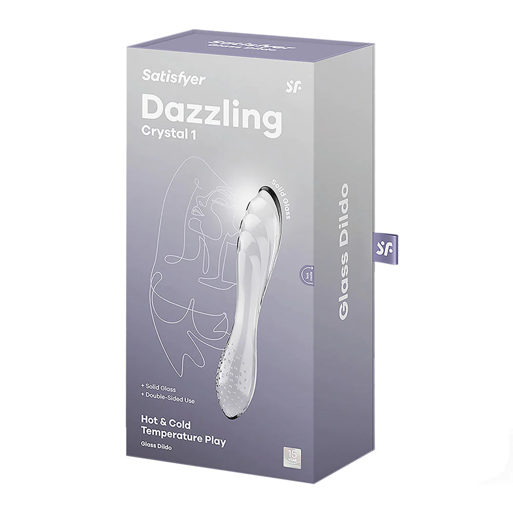 Consolador de cristal SATISFYER Dazzling Crystal 1 - Transparente