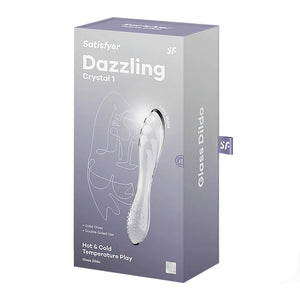 Consolador de cristal SATISFYER Dazzling Crystal 1 - Transparente