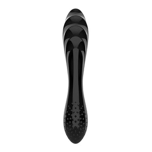 
            
                Load image into Gallery viewer, SATISFYER Dazzling Crystal 1 Glass Dildo - Black
            
        