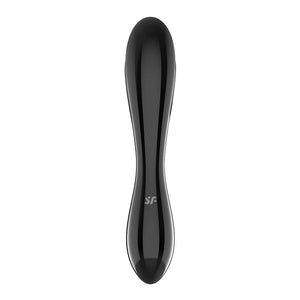 SATISFYER Dazzling Crystal 1 Glass Dildo - Black