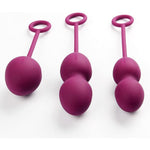 SVAKOM Nova Weighted Kegel Exercise Ball Set - Violet (3 Pack)