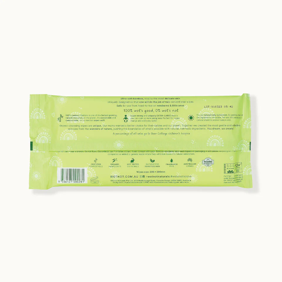 WOTNOT Biodegradable Travel Wipes Refill (20 wipes)