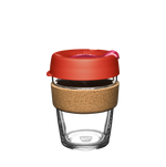 KeepCup Reusable Coffee Cup - Brew Glass & Cork - Medium 12oz Orange (Daybreak)