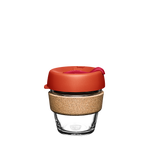 KeepCup Reusable Coffee Cup - Brew Glass & Cork - Extra Small 6oz Orange (Daybreak)