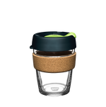 KeepCup Reusable Coffee Cup - Brew Glass & Cork - Medium 12oz Green (Deep)