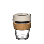 KeepCup Reusable Coffee Cup - Brew Glass & Cork - Medium 12oz Taupe (Filter)