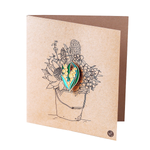 Tarjeta de regalo Banksia Gifts con imán - Wattle