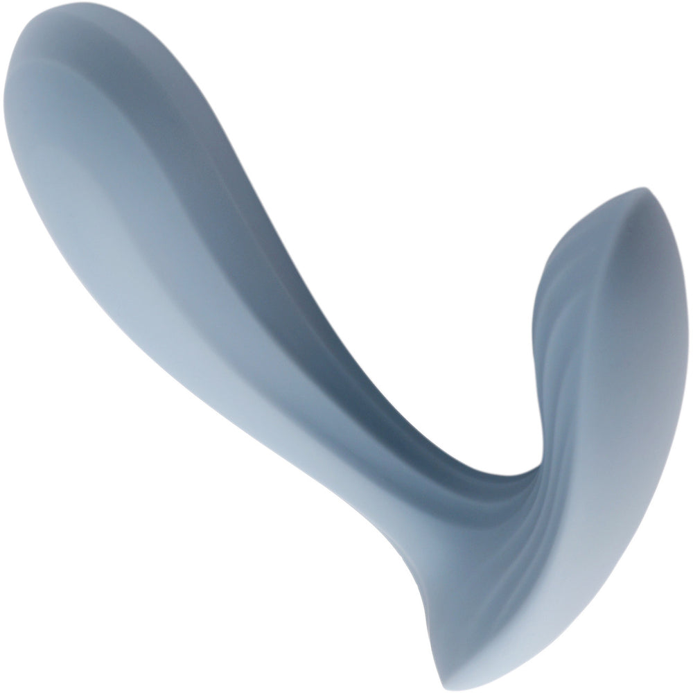 Vibrador portátil doble Erica de SVAKOM, azul polvoriento (controlado por aplicación)