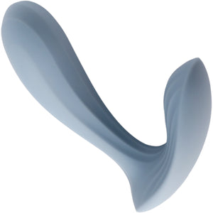 Vibrador portátil doble Erica de SVAKOM, azul polvoriento (controlado por aplicación)