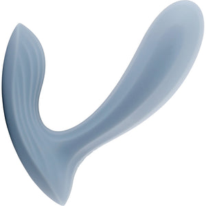 Vibrador portátil doble Erica de SVAKOM, azul polvoriento (controlado por aplicación)