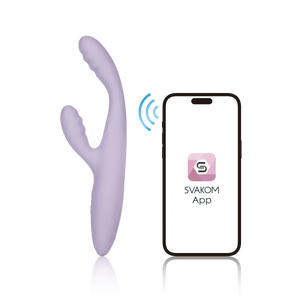 SVAKOM Cici Plus 2 Slim Rabbit Vibrator - Pastel Lilac (App-Contolled)