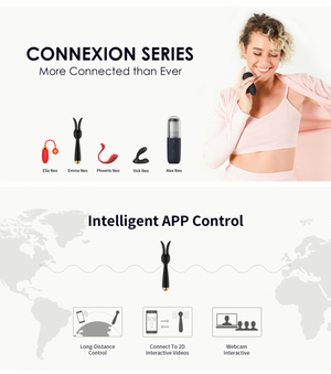 Vibrador masajeador interactivo con calefacción Emma Neo de SVAKOM (control interactivo por aplicación, video y cámara web) - Negro