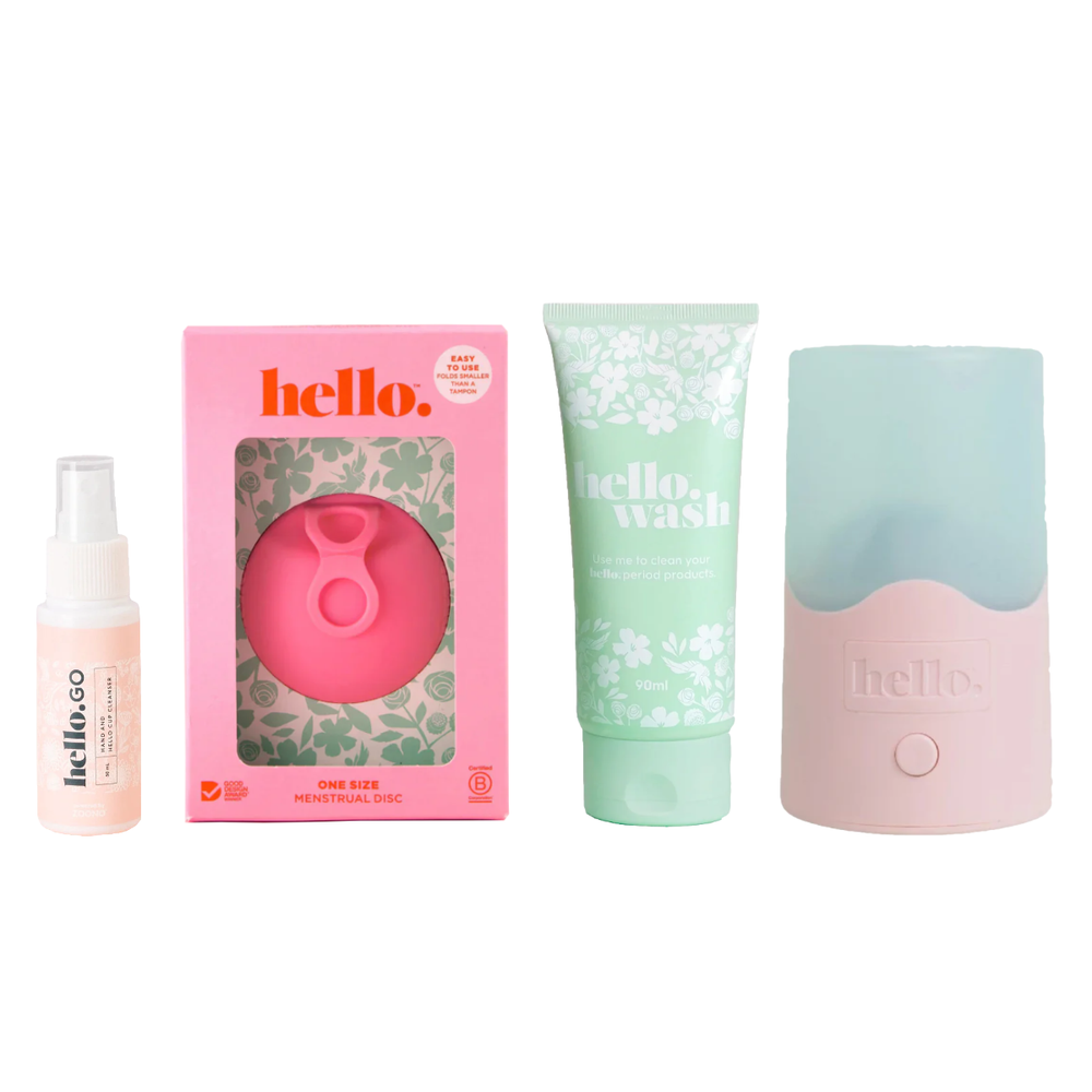 Hello Menstrual Cup or Disc Starter Pack