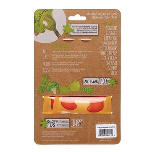 Little Mashies Reusable Squeeze Food Pouch - Orange (2 Pack)