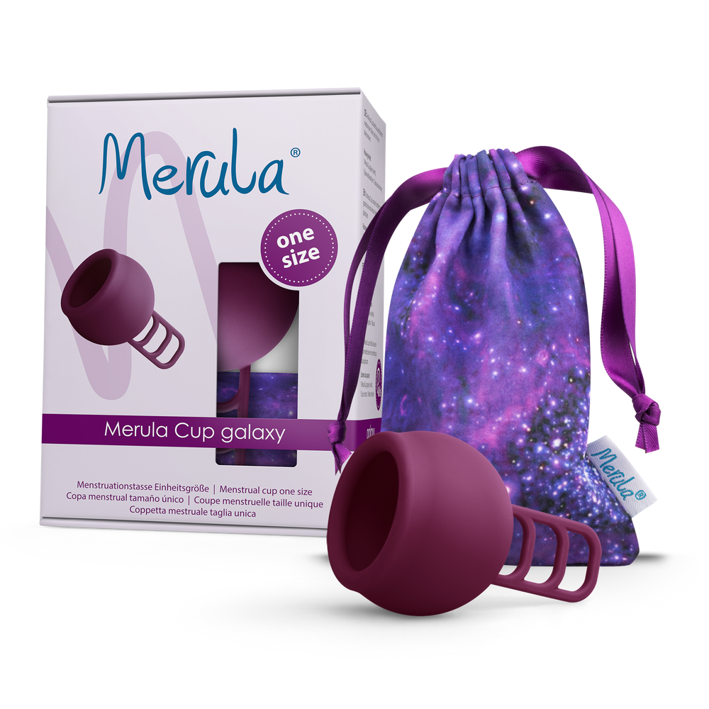 MERULA Menstrual Cup One Size - Galaxy (Violet Purple)