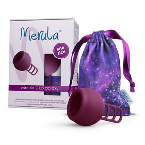 MERULA Menstrual Cup One Size - Galaxy (Violet Purple)