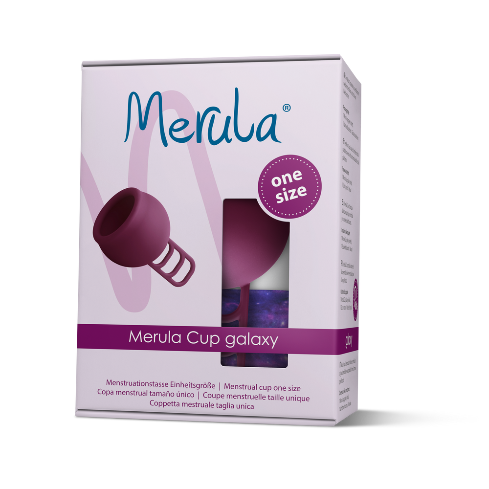 MERULA Menstrual Cup One Size - Galaxy (Violet Purple)