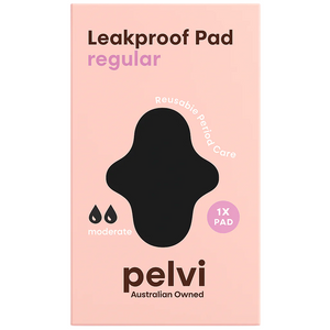 Pelvi Reusable Cloth Pad - Regular Black