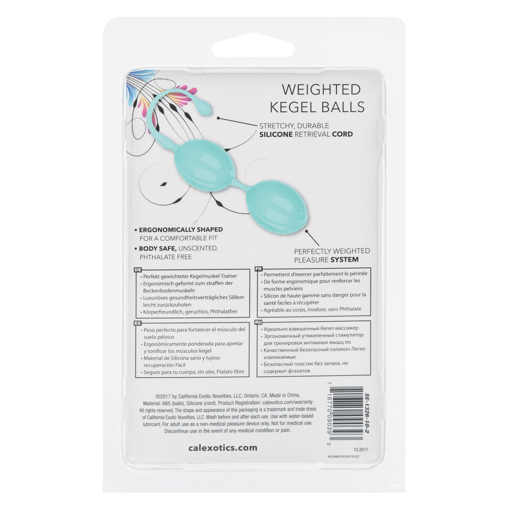 CALEXOTICS Weighted Kegel Balls - Teal