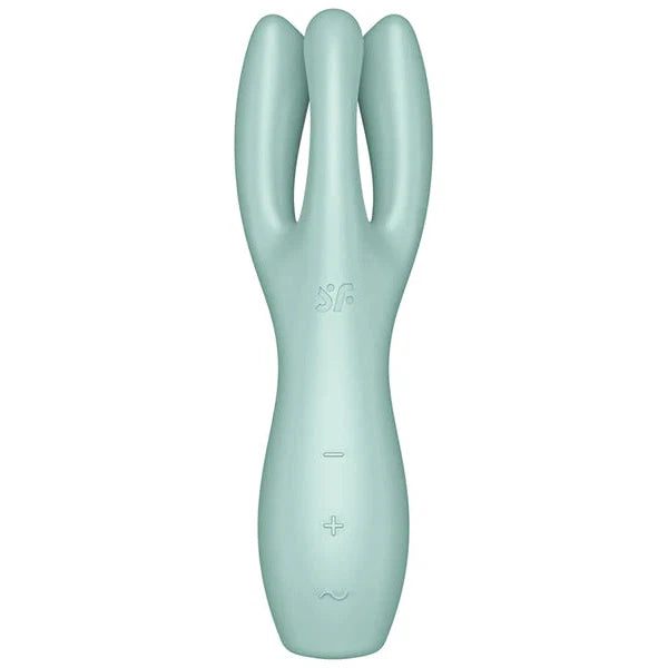 SATISFYER Threesome 3 Clitoral and Labia Stimulator - Mint