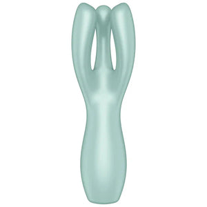 SATISFYER Threesome 3 Clitoral and Labia Stimulator - Mint