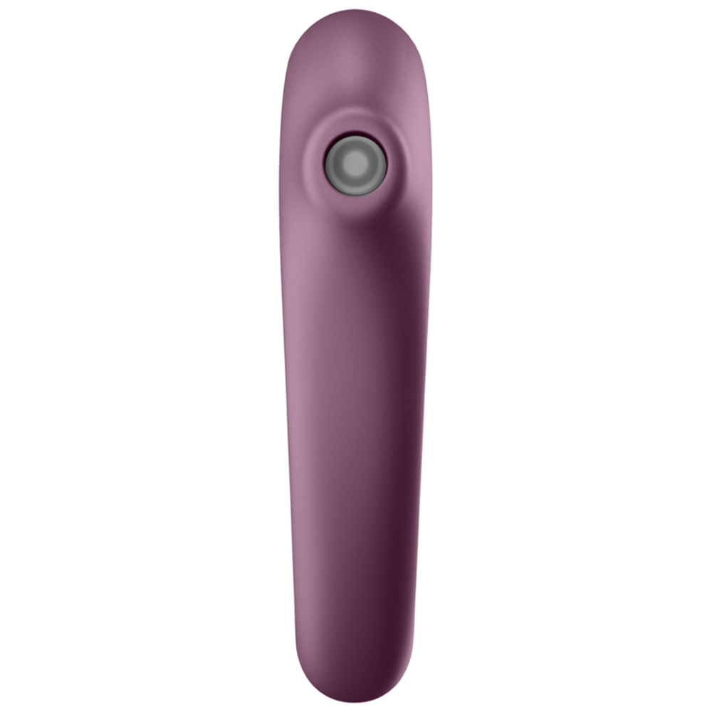 SATISFYER Dual Kiss Air Pulse & G-Spot Massager - Wine Red