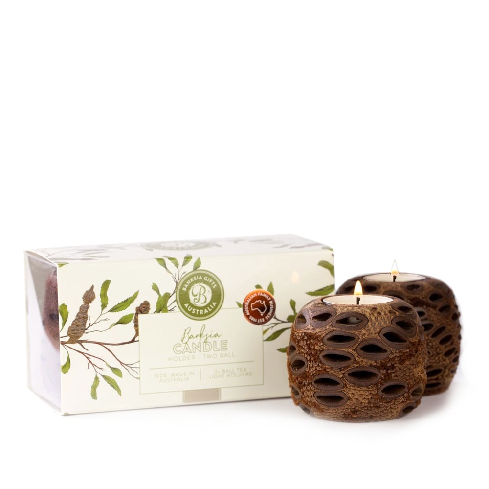 Portavelas de té con forma de bola de Banksia Gifts (paquete de 2)