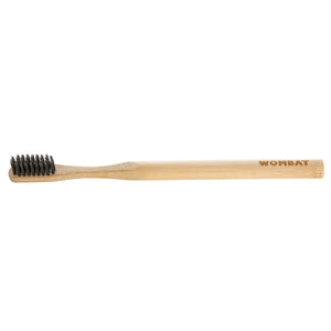 Wombat Bamboo Toothbrush with Charcoal Bristles