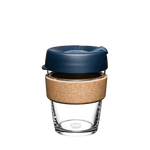 KeepCup Reusable Coffee Cup - Brew Glass & Cork - Medium 12oz Deep Blue (Spruce)
