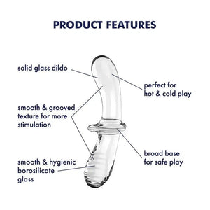 Consolador de cristal de doble punta SATISFYER - Transparente