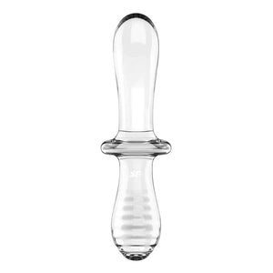 Consolador de cristal de doble punta SATISFYER - Transparente