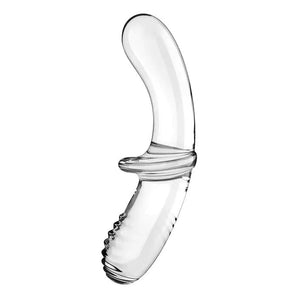 Consolador de cristal de doble punta SATISFYER - Transparente