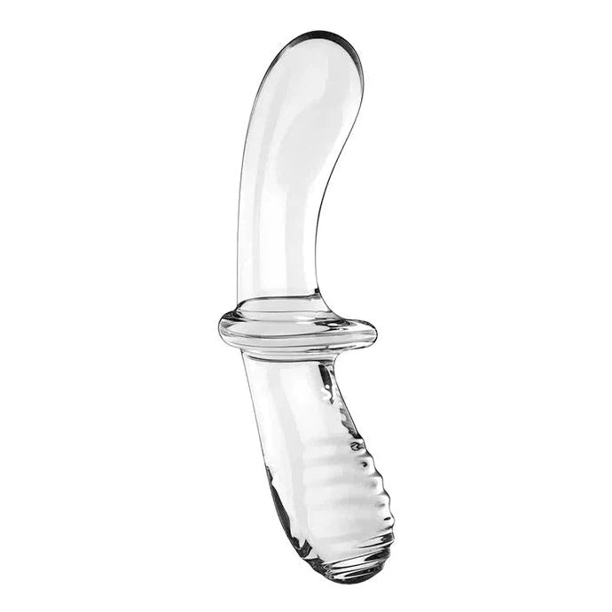 Consolador de cristal de doble punta SATISFYER - Transparente