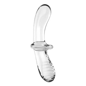 Consolador de cristal de doble punta SATISFYER - Transparente