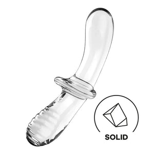 Consolador de cristal de doble punta SATISFYER - Transparente