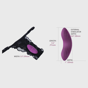
            
                Load image into Gallery viewer, SVAKOM Edeny Wearable Panty Vibrator - Violet (App Controlled)
            
        