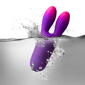 ROCKS OFF Glo-Girl Flexible Bunny Ears Clitoral Vibrator