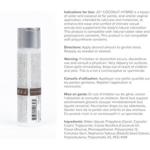 JO Coconut Oil and Water Hybrid Lubricant (120ml)