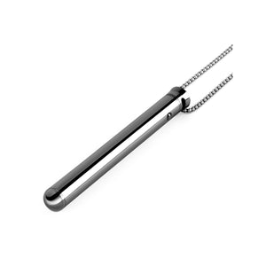 LE WAND Chrome Vibrating Necklace - Black