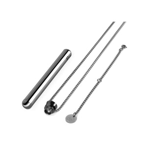 LE WAND Chrome Vibrating Necklace - Black
