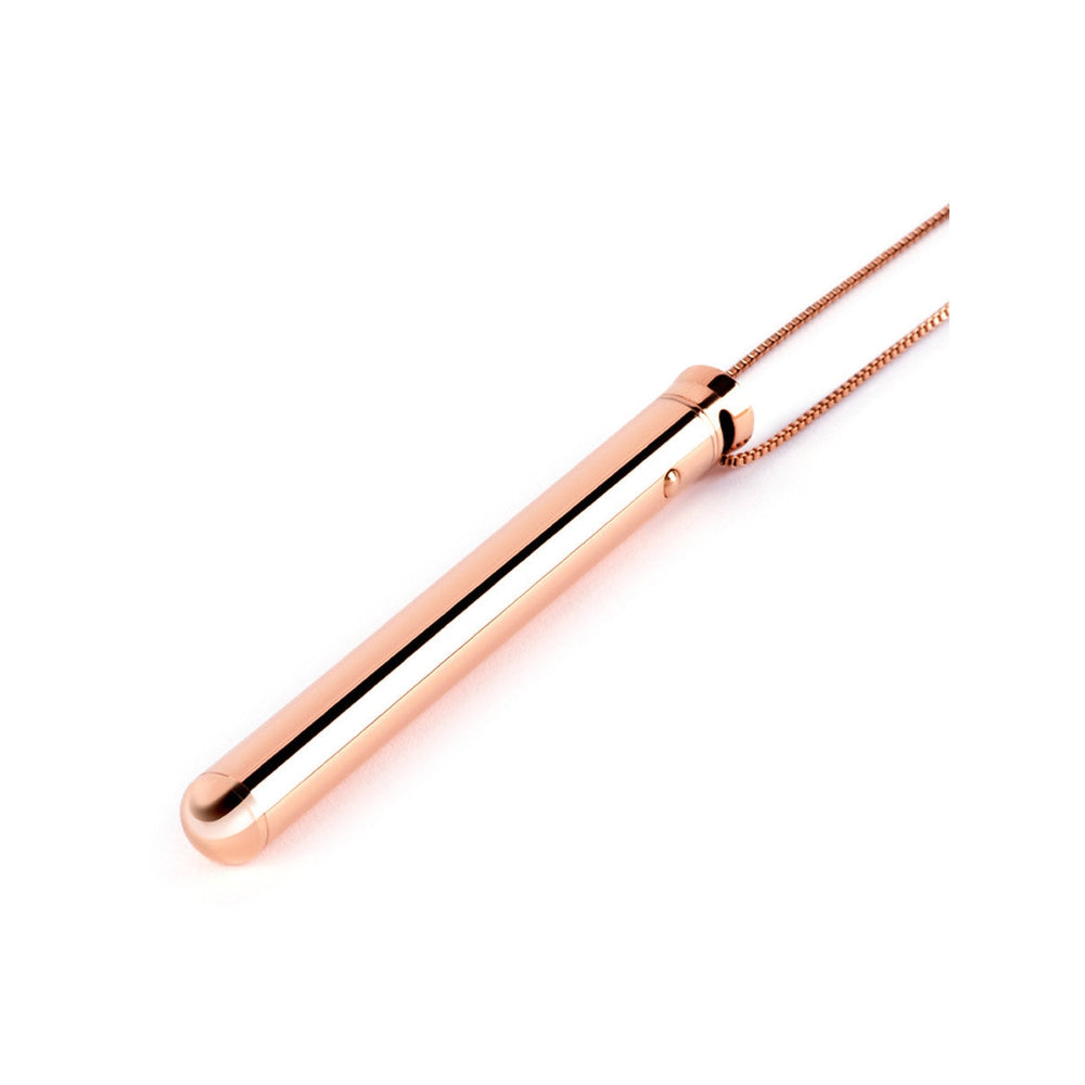 LE WAND Chrome Vibrating Necklace - Rose Gold