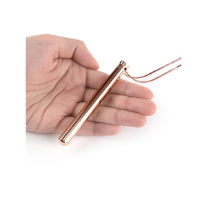 LE WAND Chrome Vibrating Necklace - Rose Gold