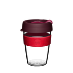 KeepCup Reusable Coffee Cup - Original Clear - Medium 12oz Maroon/Red Red (Kangaroo Paw)