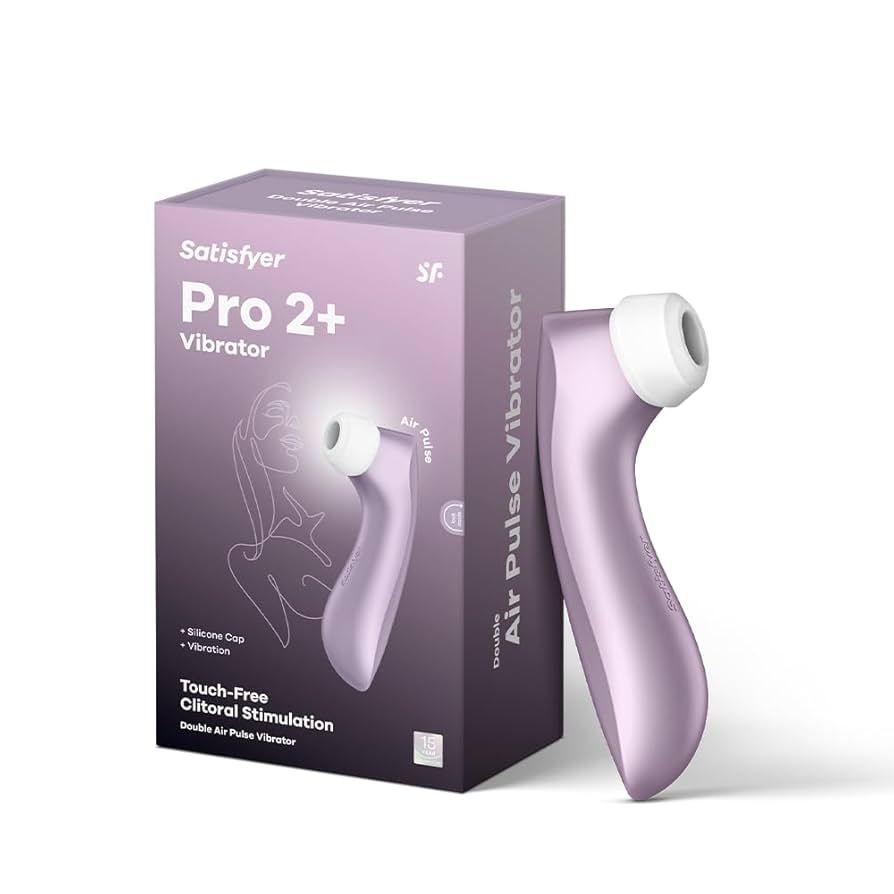 SATISFYER Pro 2 Plus 空气脉冲阴蒂刺激器和振动器 - 玫瑰金