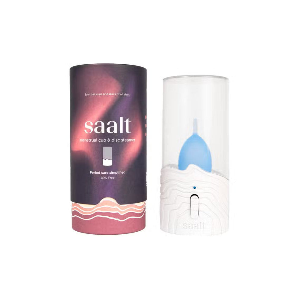 SAALT Steam Steriliser for Menstrual Cups & Discs - Arctic White