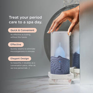 SAALT Steam Steriliser for Menstrual Cups & Discs - Arctic White