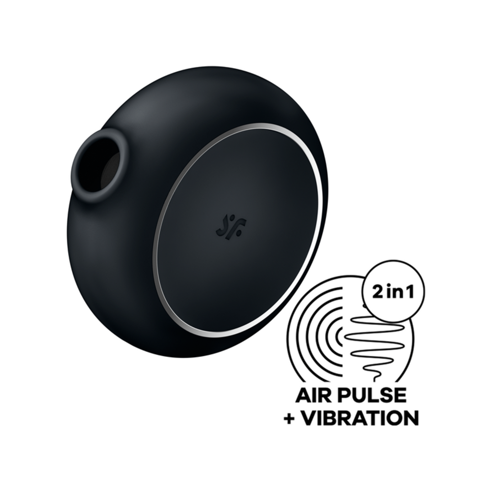 SATISFYER Pro To Go 3: Estimulador + Vibrador Air Pulse - Negro